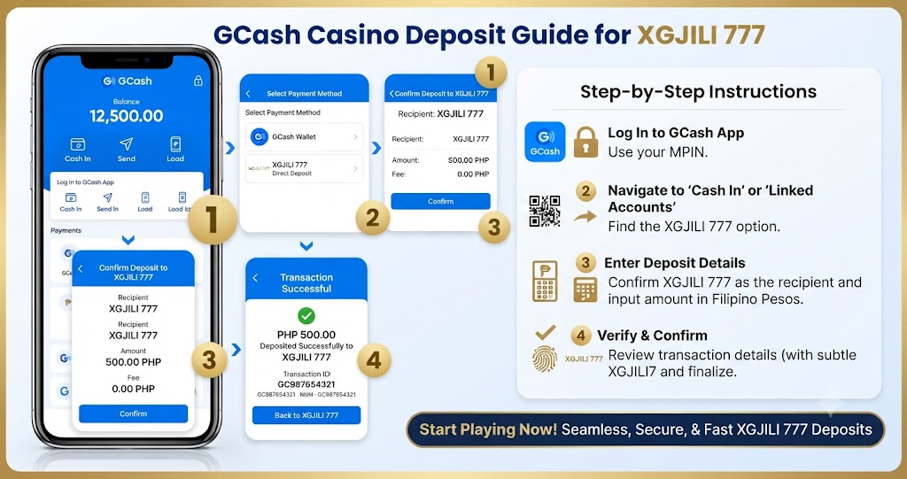 XGJILI 777 GCash deposit step-by-step guide