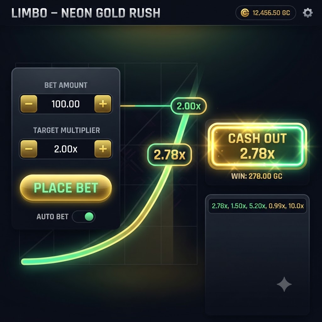 Limbo target multiplier climb high payouts